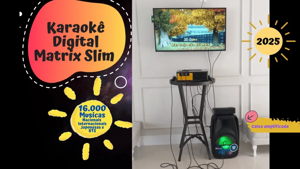 Karaokê Matrix Slim em festa